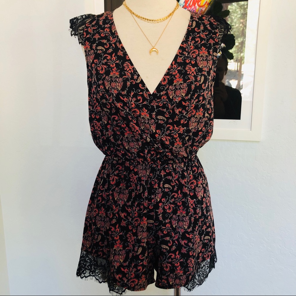 Cute Lace trimmed romper